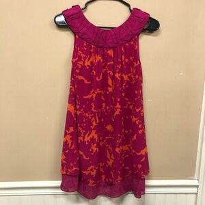 CAbi Tunic Pink Orange Tank Top Shirt Size XS